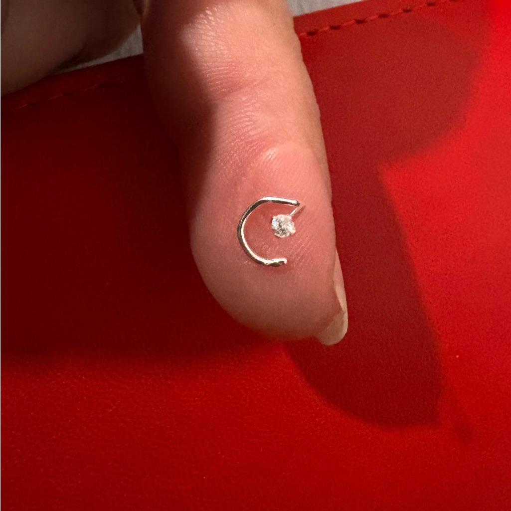 Elegant Silver Nose Ring